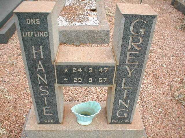 GREYLING Hansie 1947-1967