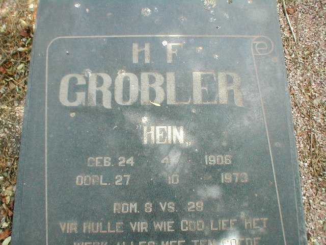 GROBLER H.F. 1906-1973