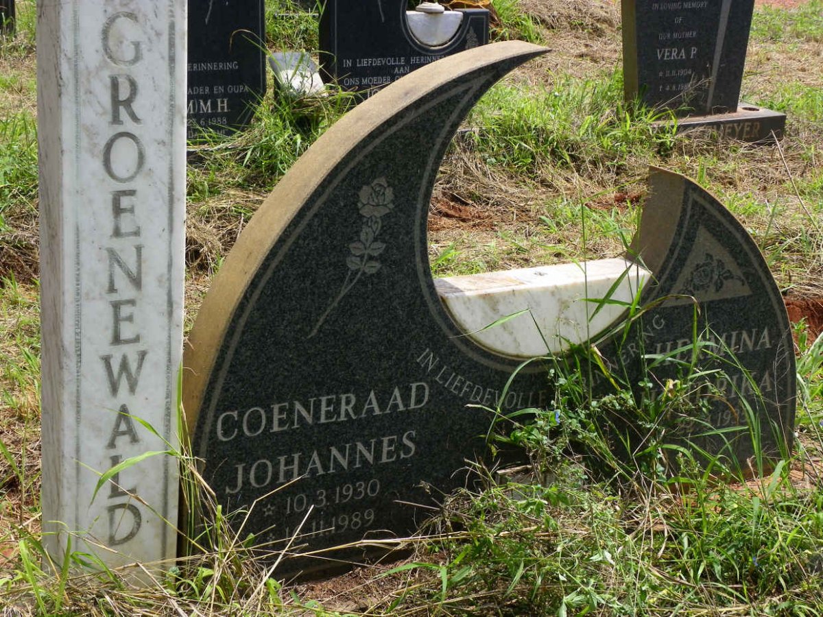 GROENEWALD Coeneraad Johannes 1930-1989 &amp; Hermina Hendrika 1935-
