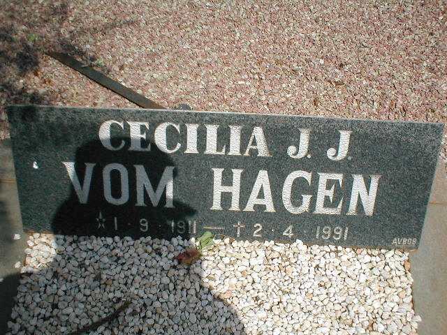 HAGEN Cecilia J.J.,vom 1911-1991