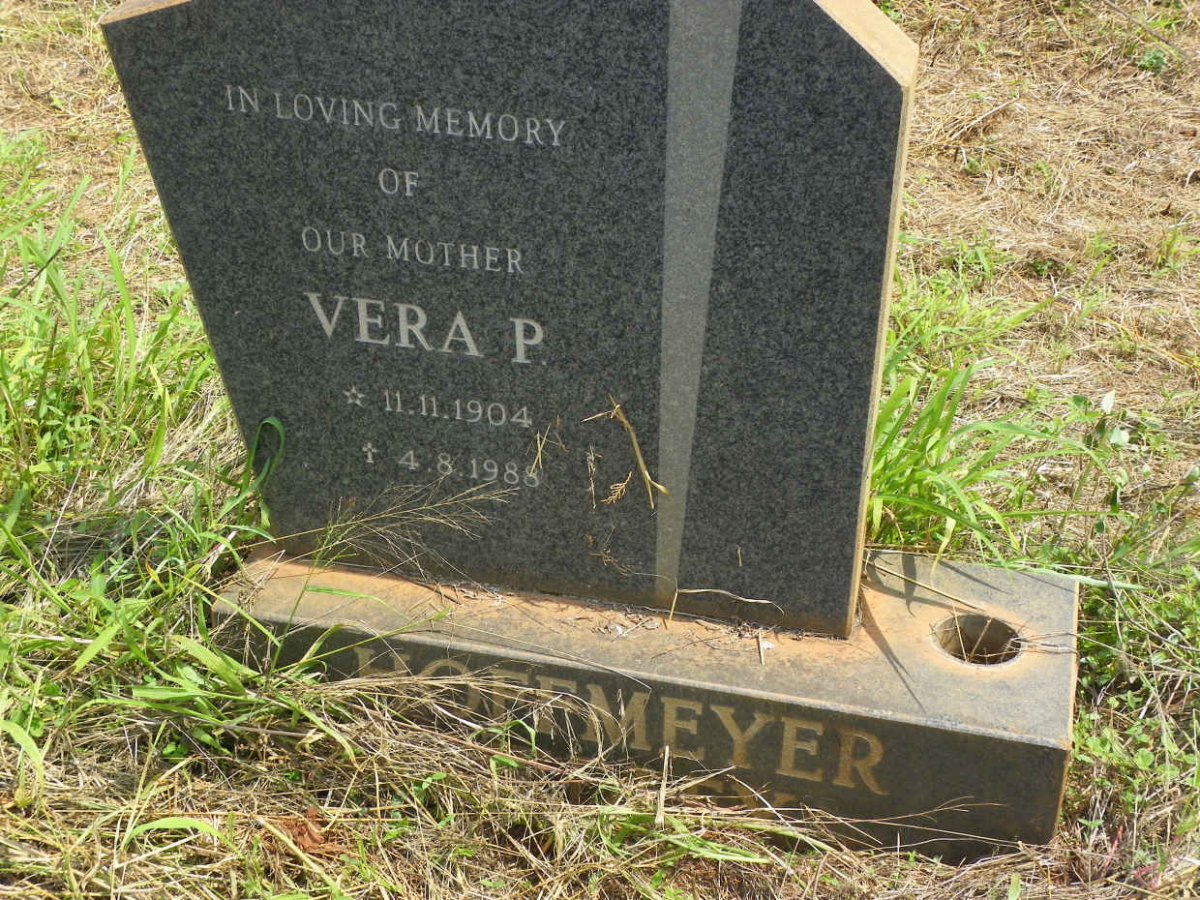 HOFFMEYER Vera P. 1904-1988
