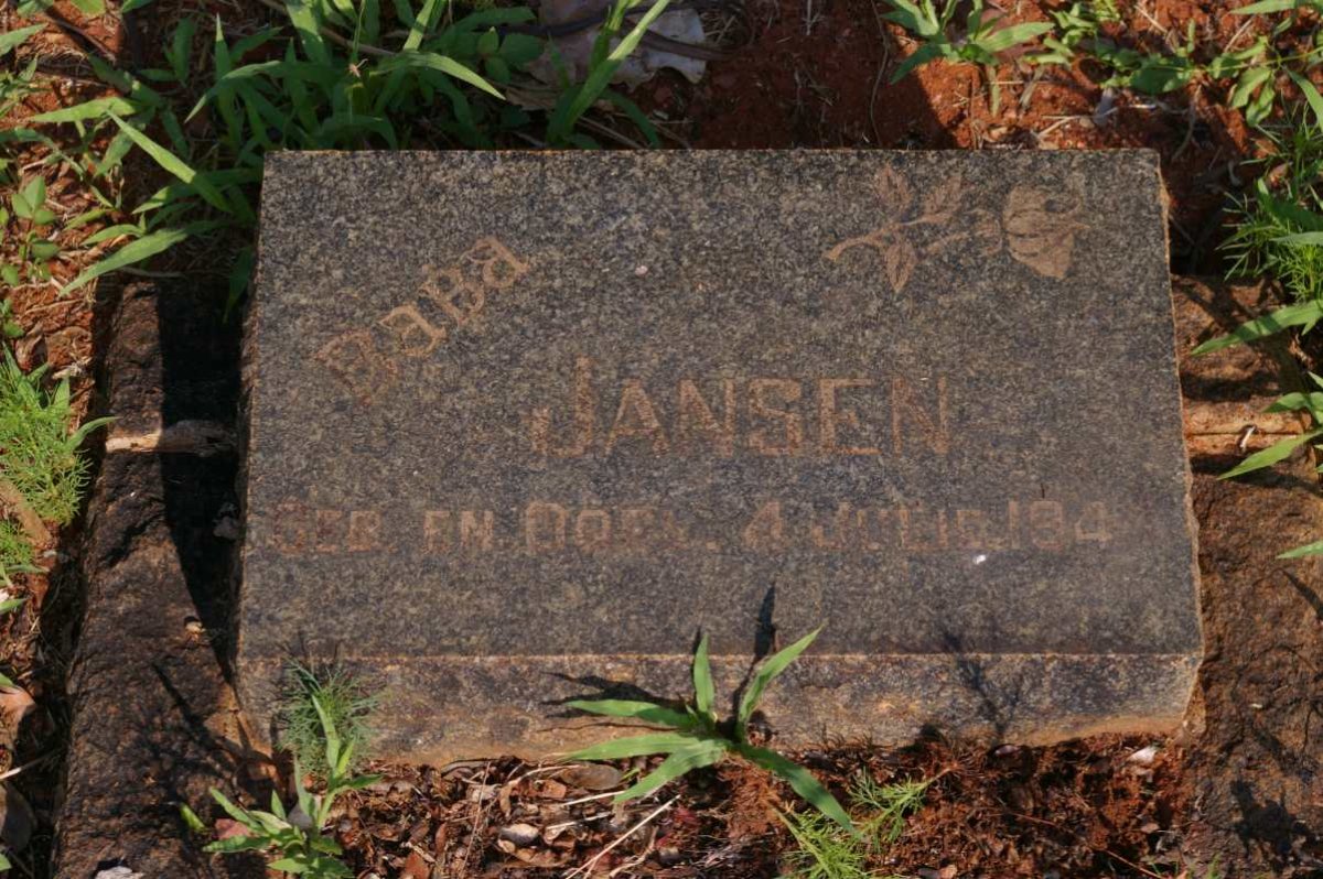 JANSEN Baba 194?-194?