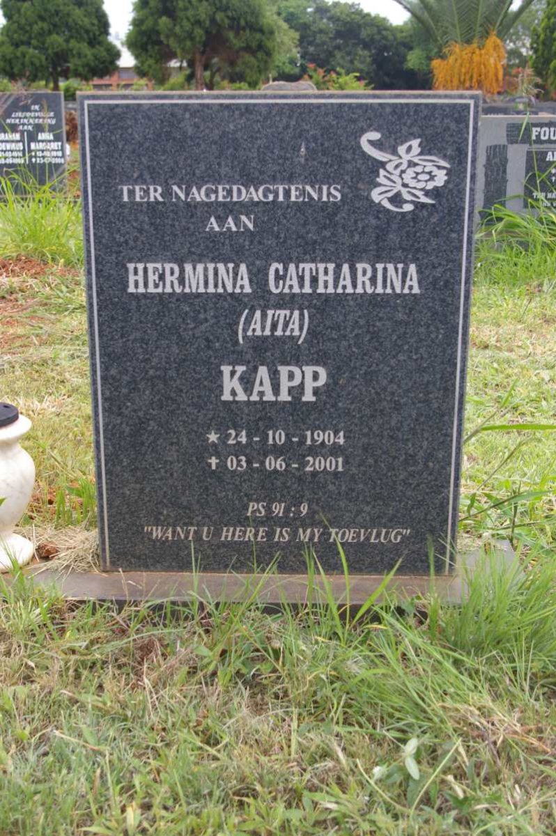 KAPP Hermina Catharina 1904-2001