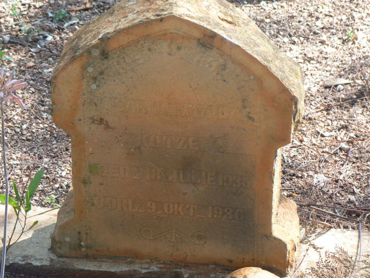 KOTZE Susanna Maria 1935-1936