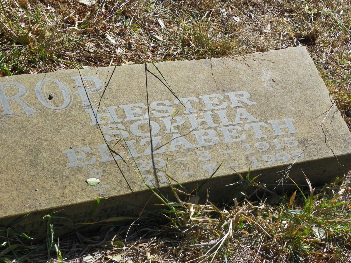 KASTEROP Barend Johannes, van 1911-1994 &amp; Hester Sophia Elizabeth 1915-1995
