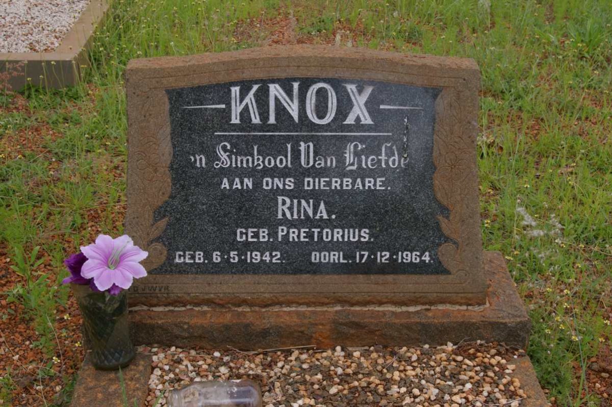 KNOX Rina nee PRETORIUS 1942-1964