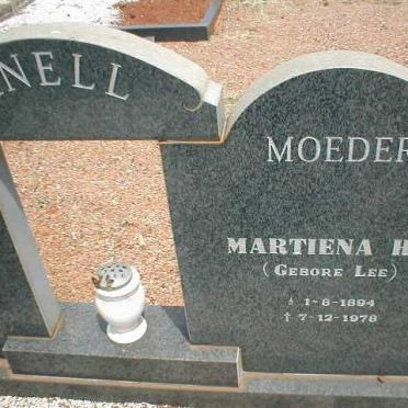 KNELL Martiena H.E. nee LEE 1894-1978