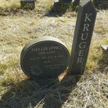 KRUGER P.W.C. nee ELOFF 1905-2002 