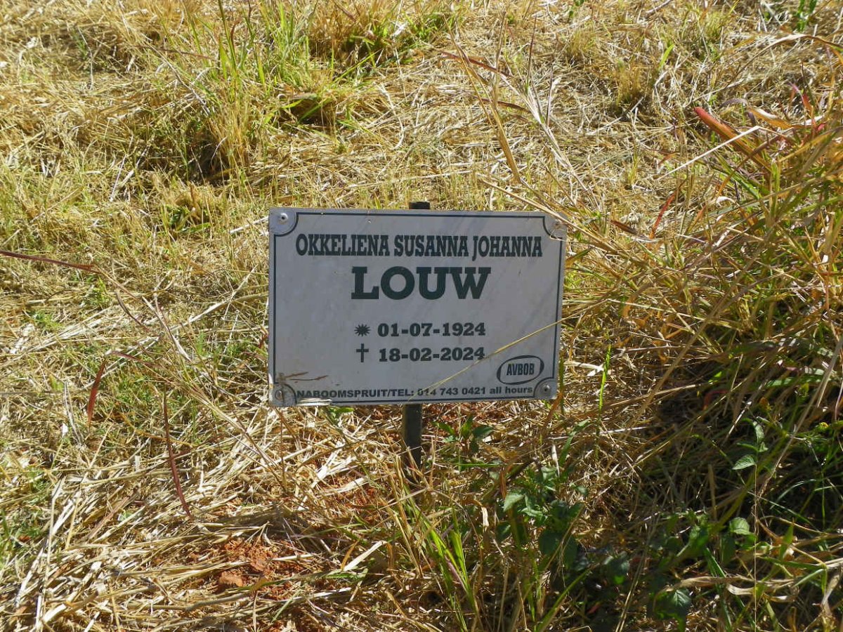 LOUW Okkeliena Susanna Johanna 1924-2024