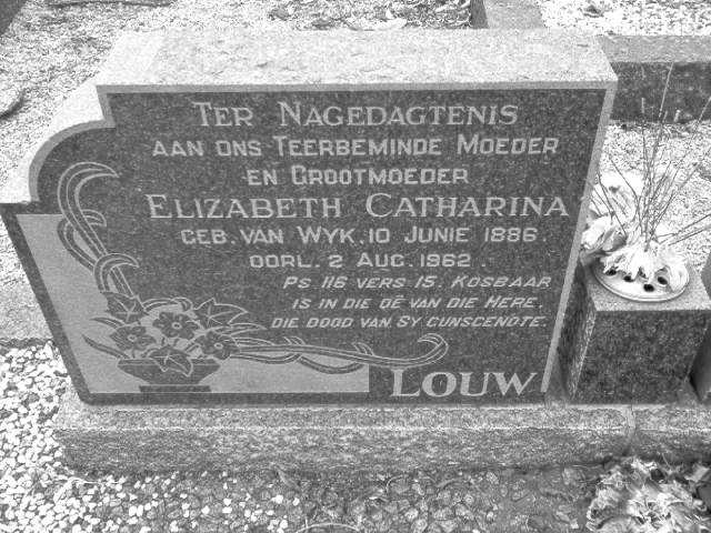 LOUW Hendrik Willem Jacobus Storm 1879-1961 &amp; Elizabeth Catharina VAN WYK 1886-1962  _2