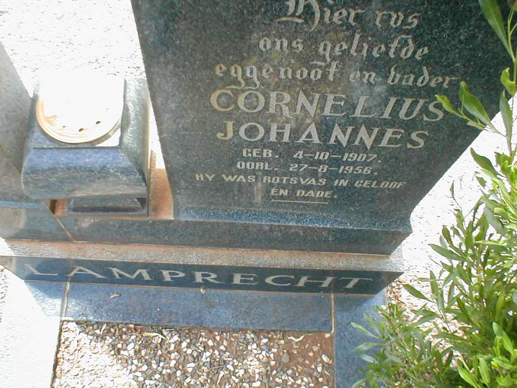 LAMPRECHT Cornelius Johannes 1907-1956