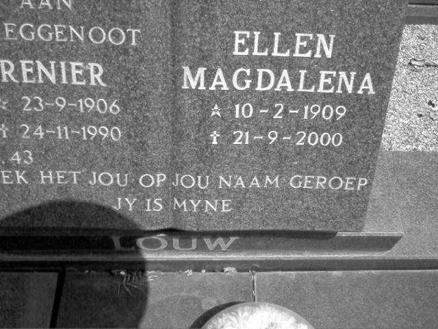 LOUW Renier 1906-1990 &amp; Ellen Magdalena 1909-2000