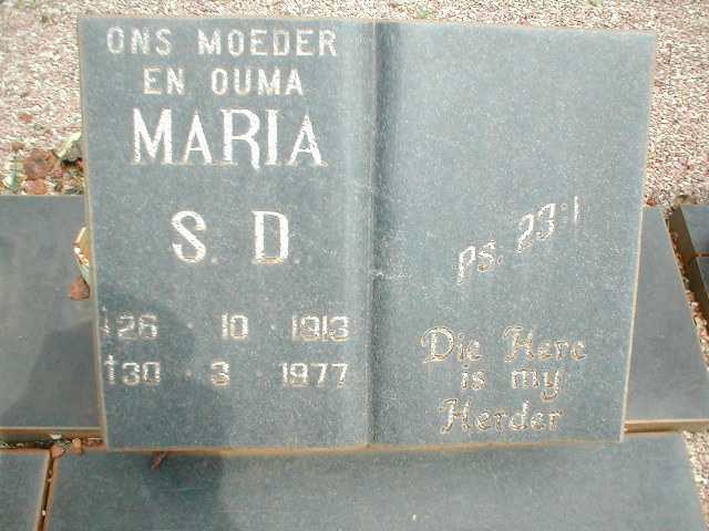 LOUW Willem S.J. 1911-1982 &amp; Maria S.D. 1913-1977