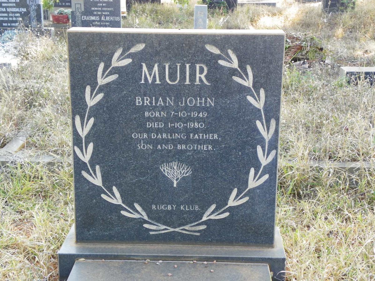 MUIR Brian John 1949-1980