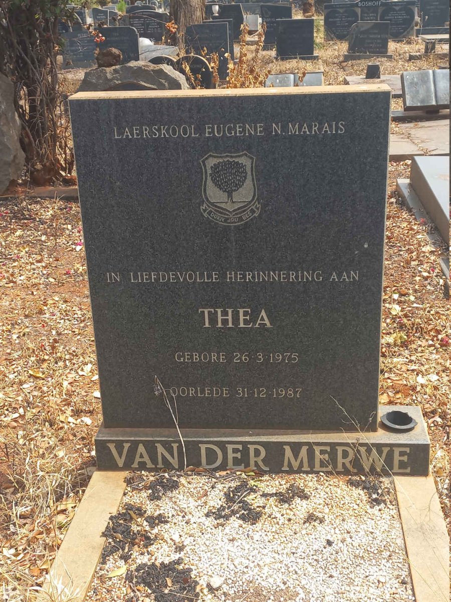 MERWE Thea, van der 1975-1987