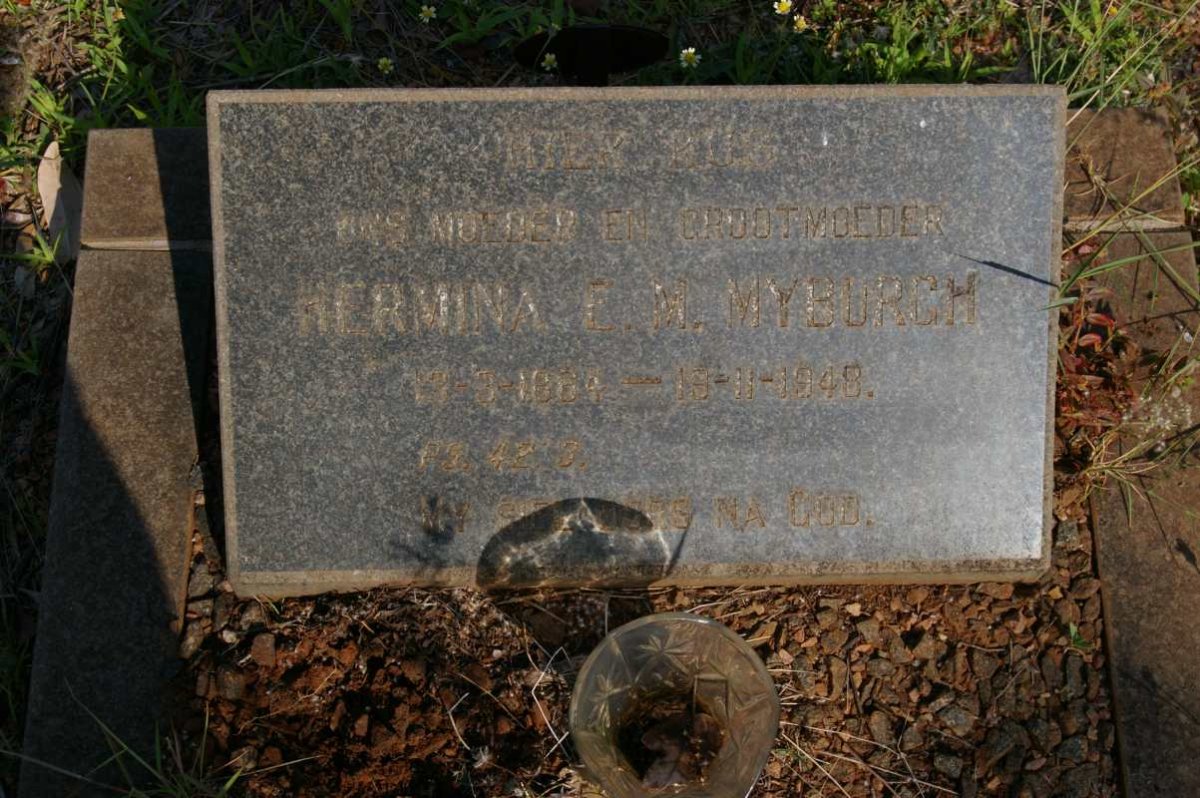 MYBURGH Hermina E.M. 18?4-1948