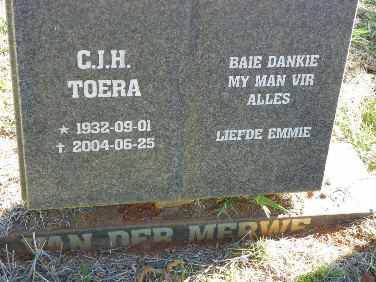 MERWE C.J.H., van der 1932-2004