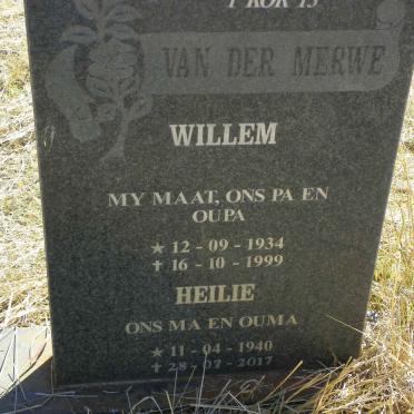 MERWE Willem, van der 1934-1999 & Heilie 1940-2017
