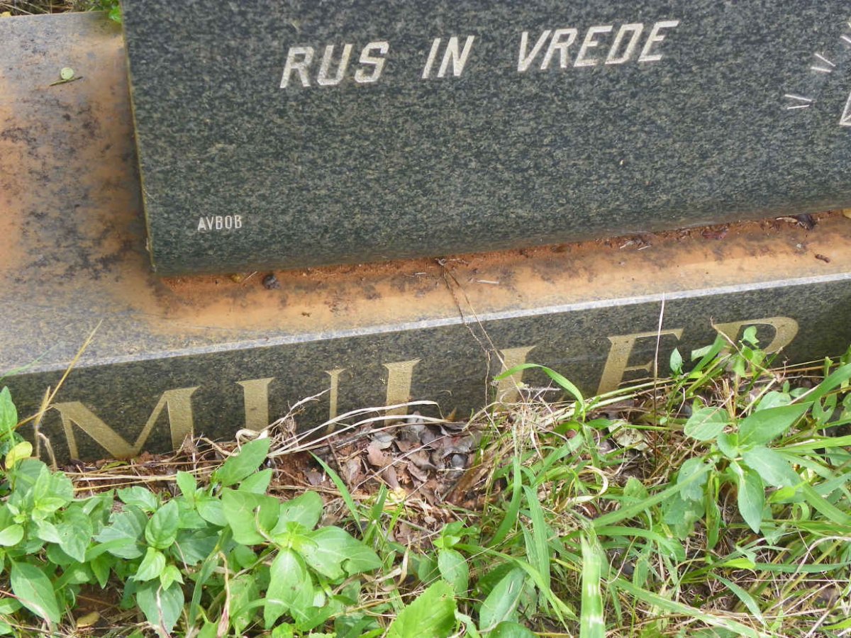 MULLER Stephanus Jacobus 1913-1986