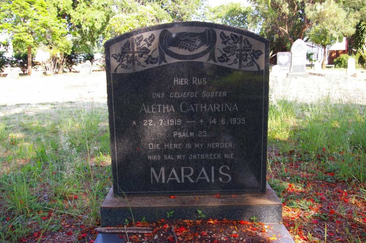 MARAIS Aletha Catharina 1919-1935