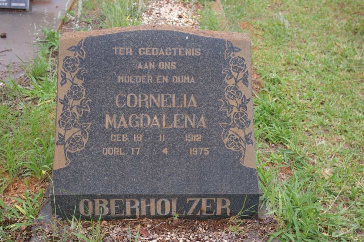 OBERHOLZER Cornelia Magdalena 1912-1975