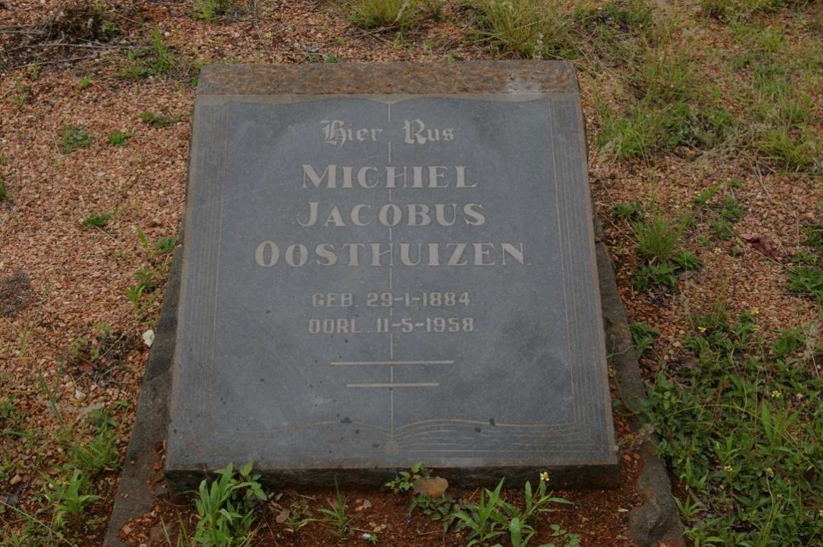 OOSTHUIZEN Michiel Jacobus 1884-1958