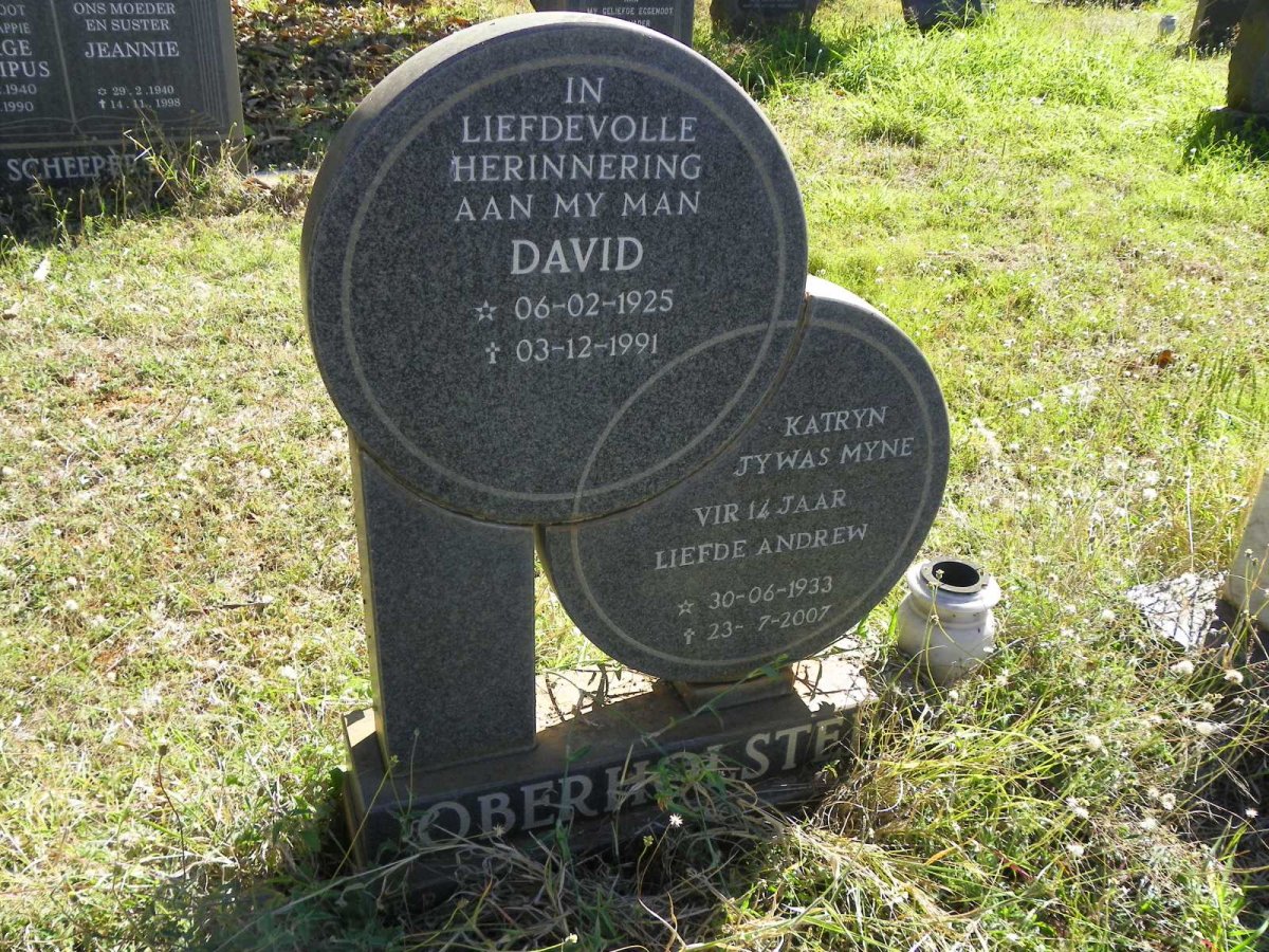 OBERHOLSTER David 1925-1991 :: OBERHOLSTER Katryn 1933-2007