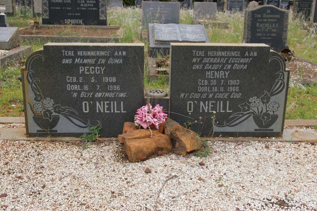 O'NEILL Henry 1903-1966 &amp; Peggy 1908-1996