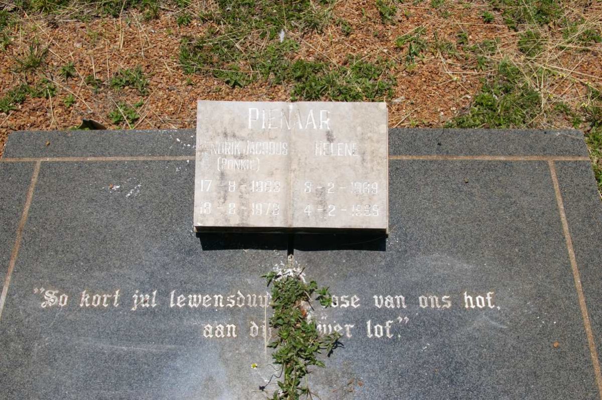 PIENAAR Hendrik Jacobus 1963-1973 :: PIENAAR Helene 1969-1969