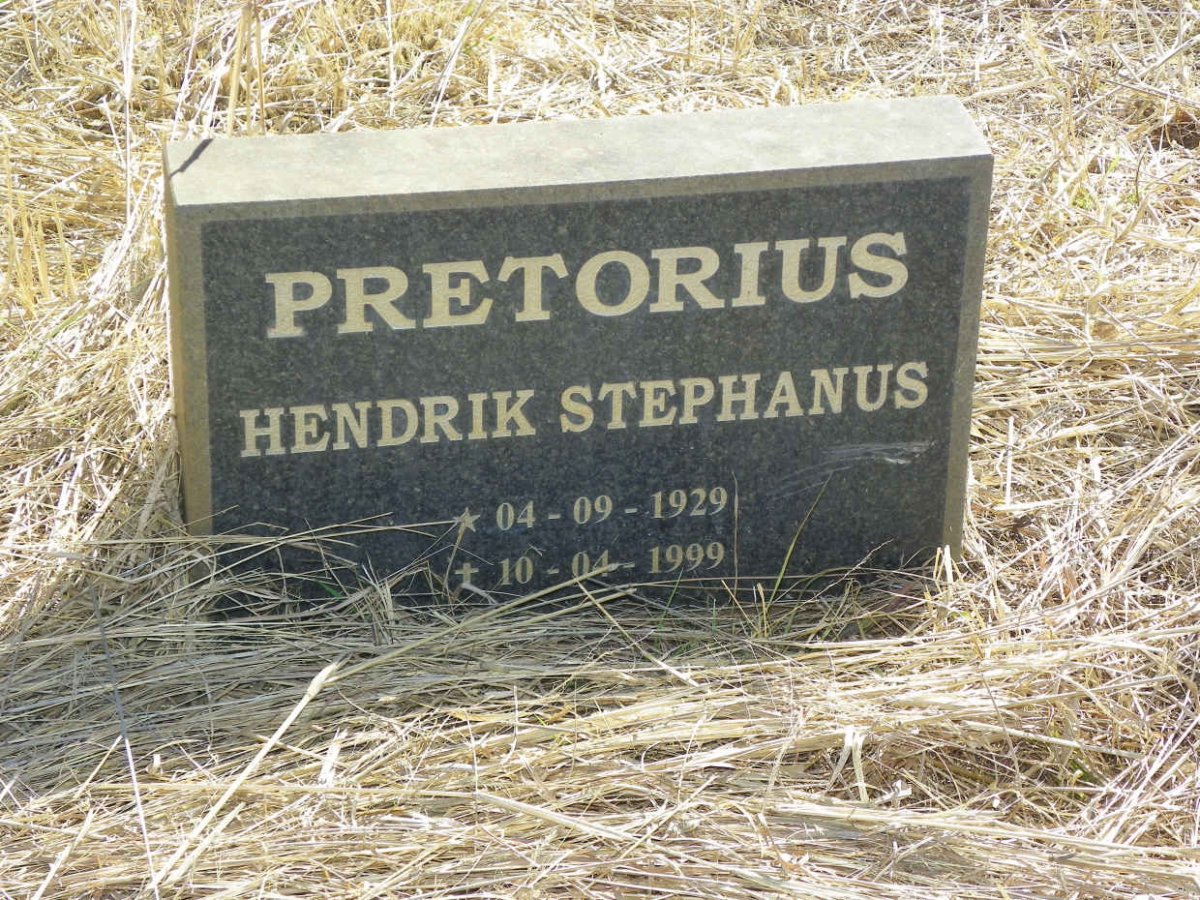PRETORIUS Hendrik Stephanus 1929-1999