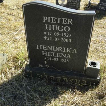 PAPENFUS Pieter Hugo 1923-2000 & Hendrika Helena 1928-