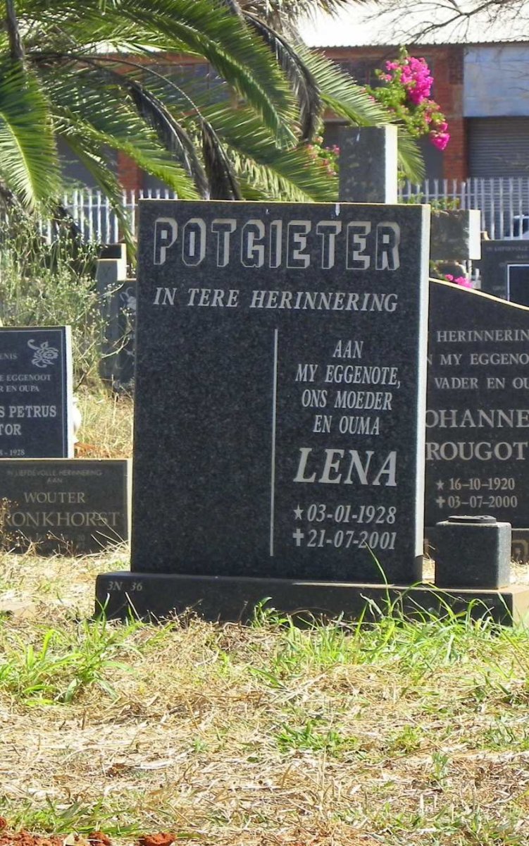 POTGIETER Lena 1928-2001