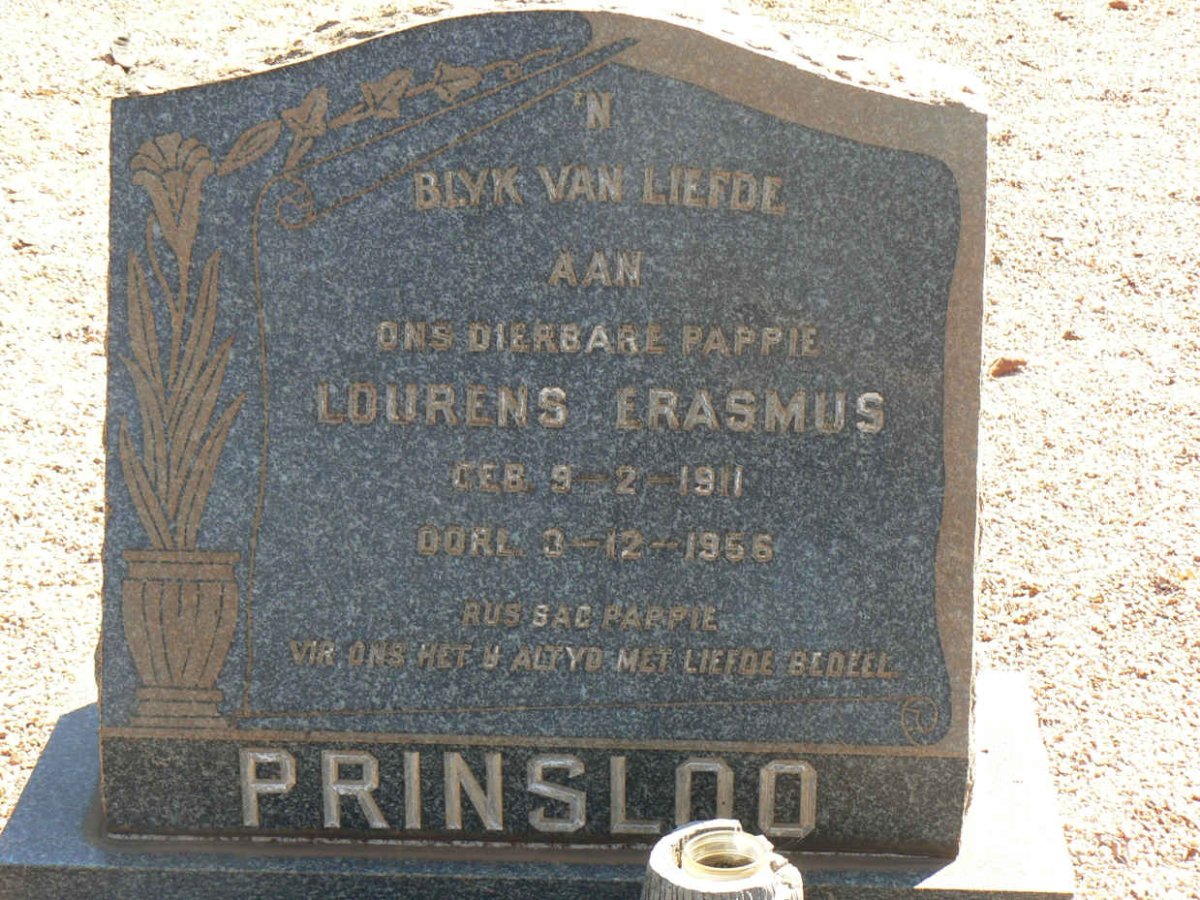 PRINSLOO Lourens Erasmus 1911-1956