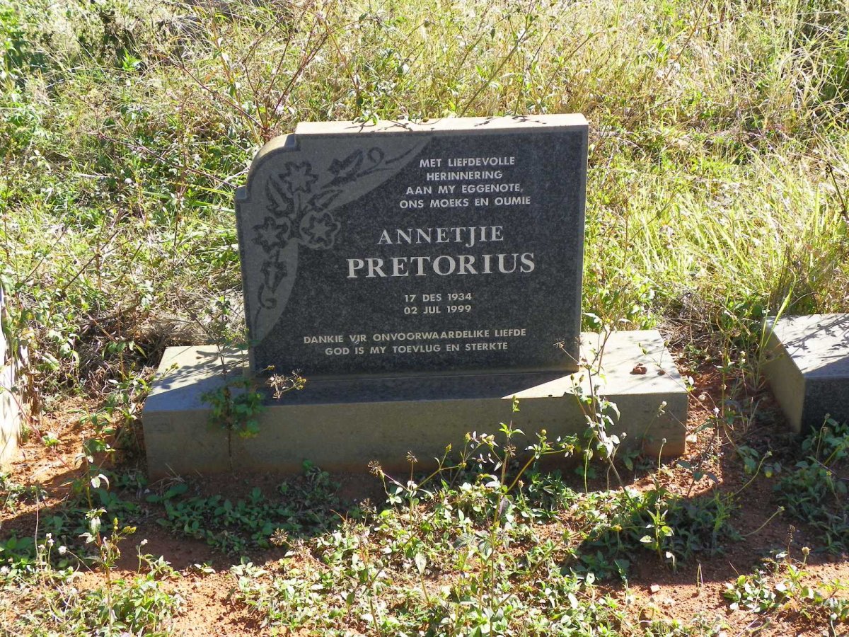 PRETORIUS Annetjie 1934-1999