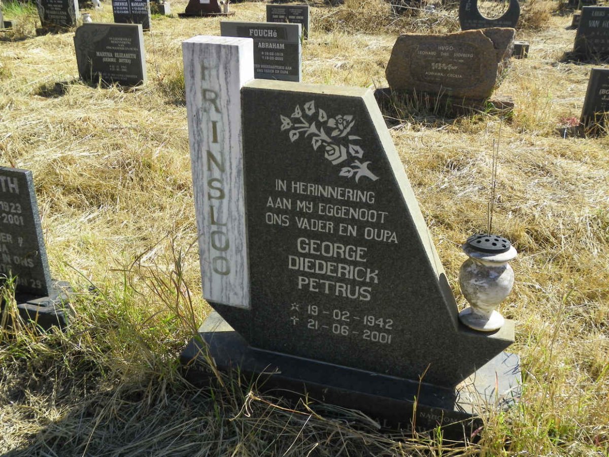 PRINSLOO George Diederick Petrus 1942-2001