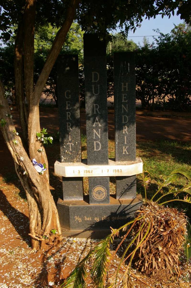 RAND Gerrit Hendrik, du 1962-1983