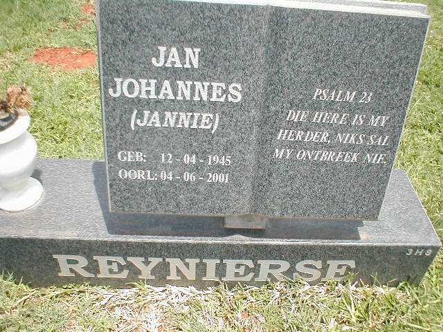 REYNIERSE Jan Johannes 1945-2001
