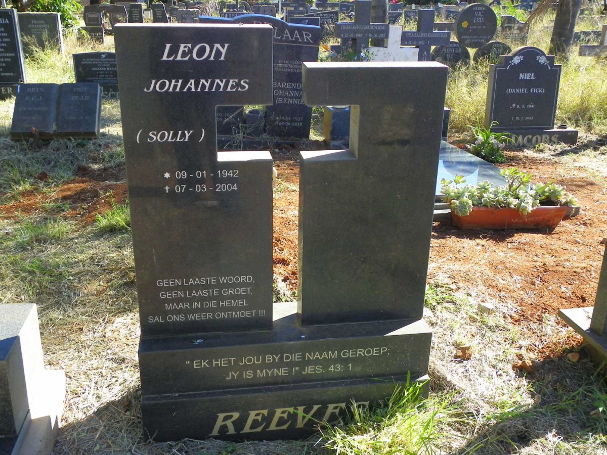 REEVES Leon Johannes 1942-2004