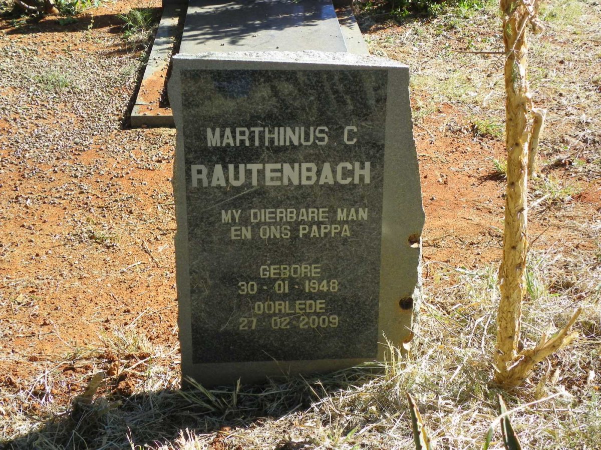 RAUTENBACH Marthinus C. 1948-2009