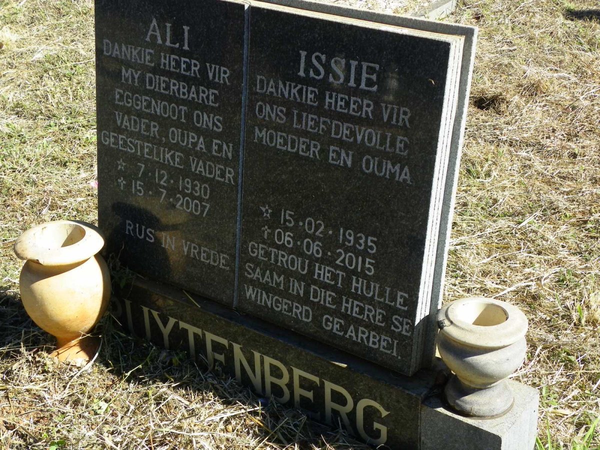 RUYTENBERG Ali 1930-2007 &amp; Issie 1935-2015