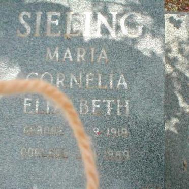 SIELING Maria Cornelia Elizabeth 1919-1989