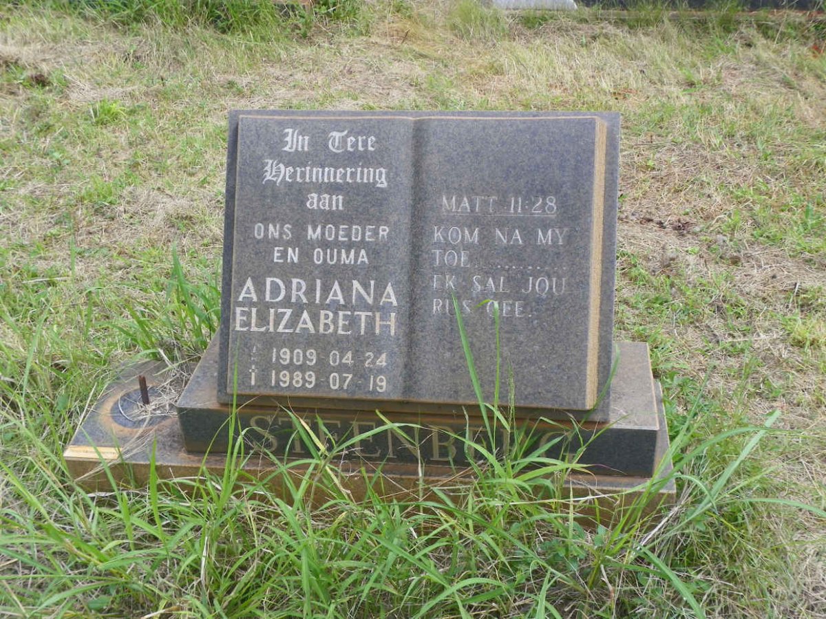 STEENBERG Adriana Elizabeth 1909-1989