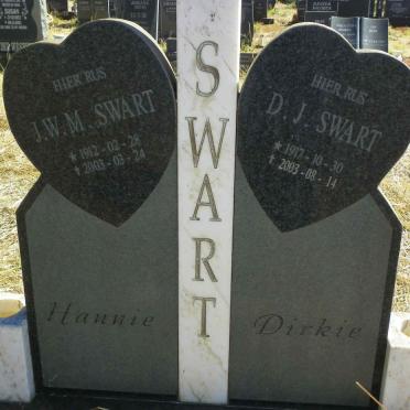SWART D.J. 1917-2003 & J.W.M. 1912-2003