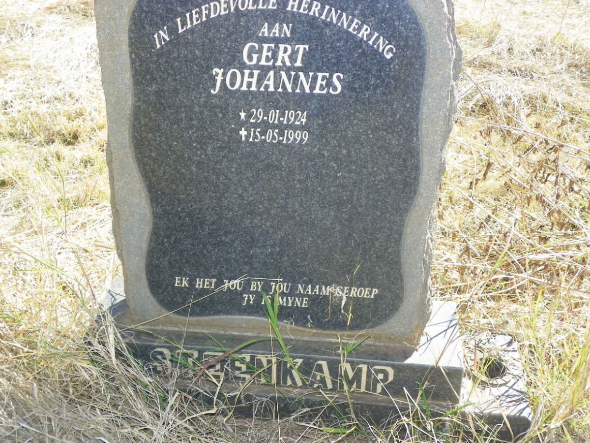 STEENKAMP Gert Johannes 1924-1999