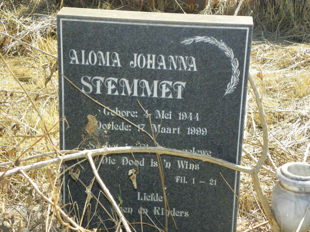 STEMMET Aloma Johanna 1944-1999