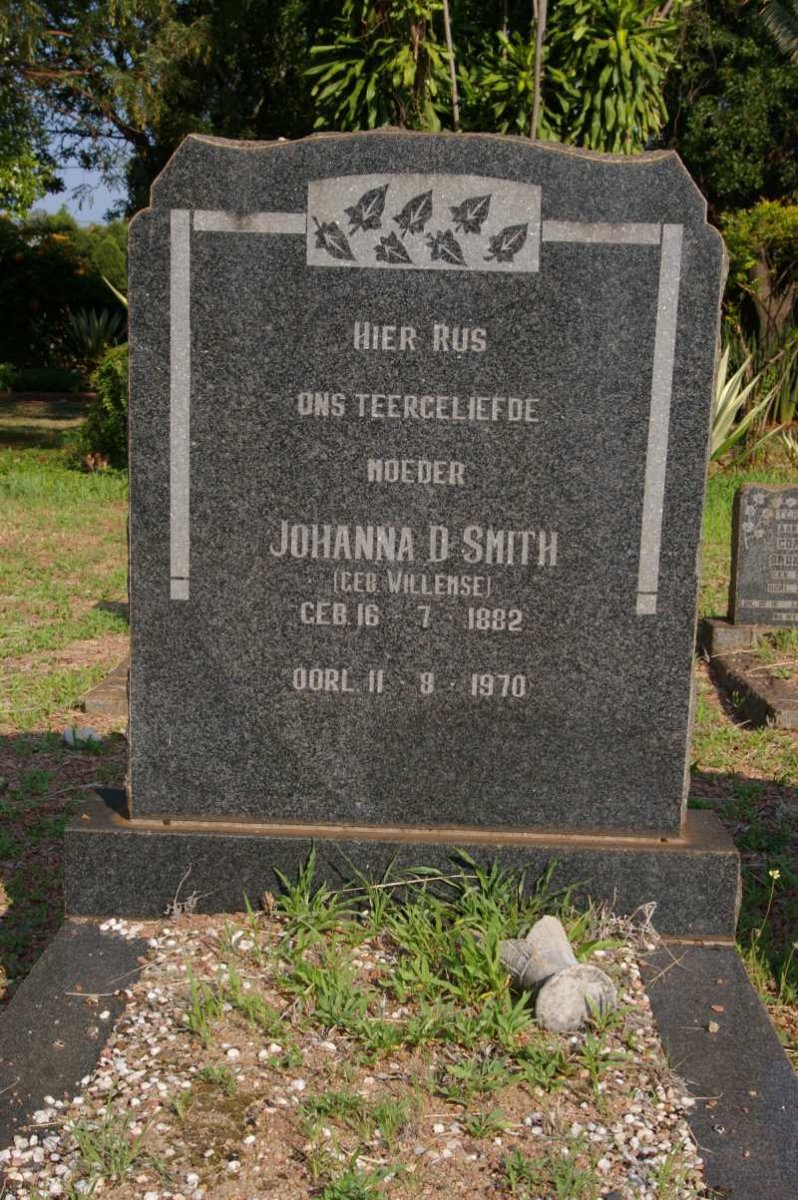 SMITH Johanna D. nee WILLEMSE 1882-1970