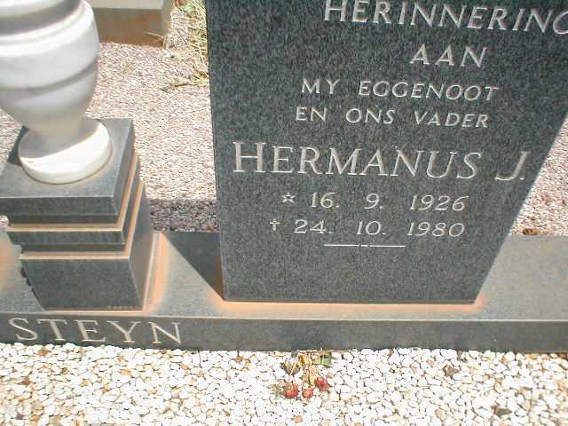 STEYN Hermanus J. 1926-1980