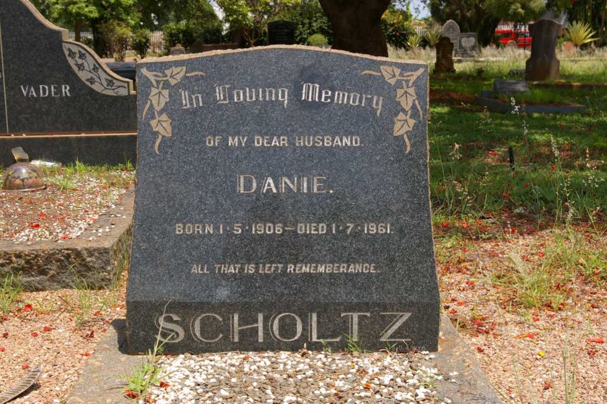 SCHOLTZ Danie 1906-1961
