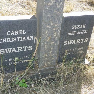 SWARTS Carel Christiaan 1925-1999 & Susan SPIES 1925-1999
