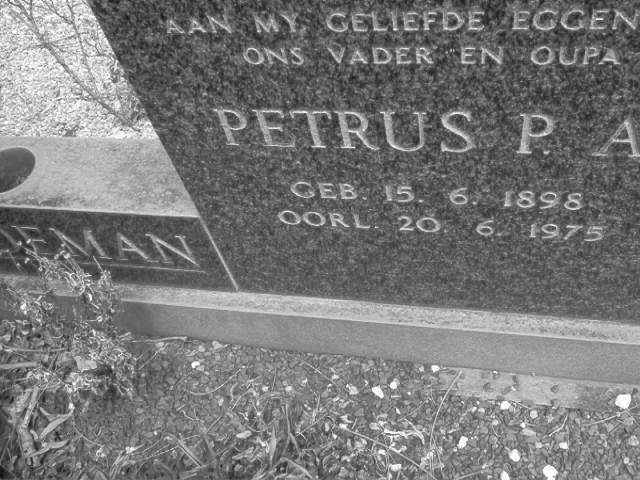 SCHOEMAN Petrus P. A. 1898-1975 & Johanna W. 1903-1987 _1